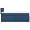 vidaXL Boxspring met matras stof blauw 100x200 cm