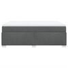 vidaXL Boxspring met matras stof donkergrijs 160x200 cm