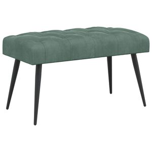 vidaXL Bank met knoopverstelling Zeegroen 80 x 40 x 46 cm Fluweel