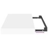 vidaXL Wandschap zwevend 40x23x3,8 cm MDF wit