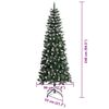 vidaXL Kunstkerstboom met 300 LED Groen 240 cm PVC en Plastic en Staal