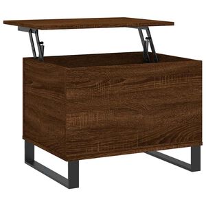 vidaXL Salontafel 60x44,5x45 cm bewerkt hout bruin eikenkleur