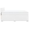vidaXL Boxspring met matras kunstleer wit 140x190 cm