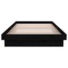 vidaXL Bedframe massief hout zwart 100x200 cm