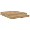 vidaXL Opbergbedframe met lade Artisan Eiken 180 cm Bewerkt hout