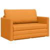 vidaXL Slaapbank 110cm Donkergeel Stof