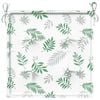 vidaXL Tuinstoelkussens 4 st bladpatroon 50x50x4 cm stof