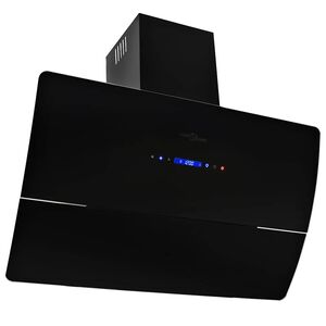 vidaXL Wandafzuigkap 756 m&sup3;/u 90 cm roestvrij staal zwart