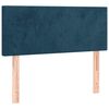 vidaXL Boxspring met matras fluweel donkerblauw 80x200 cm