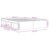 vidaXL Bedframe bruin eikenkleur 140x200 cm
