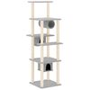 vidaXL Kattenmeubel met sisal krabpalen 169 cm lichtgrijs