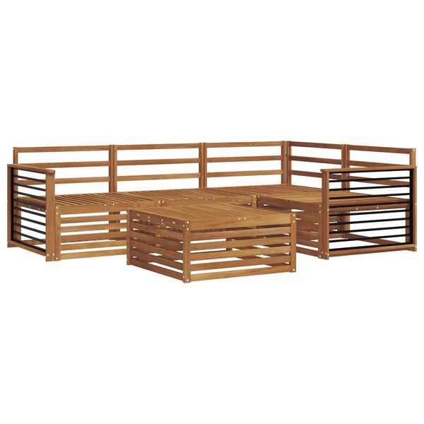 vidaXL Buiten bankenset 5 pcs Naturel Massief Acaciahout