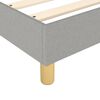 vidaXL Boxspring bed 120x200 cm stof lichtgrijs