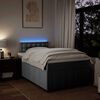vidaXL Boxspring met matras stof lichtgrijs 120x190 cm