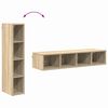 vidaXL Hangkast Sonoma Eiken 20 x 29,5 x 100 cm Bewerkt hout