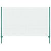vidaXL Draadgaashek met palen 25x1,5 m staal groen