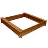 vidaXL Zandbak vierkant hout
