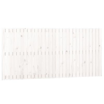 vidaXL Wandhoofdbord 185x3x90 cm massief grenenhout wit