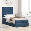 vidaXL Ottoman bed met matras 80x200cm stof blauw