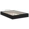 vidaXL Ottoman Bedframe met opslag Zwarte Eik 203 x 140 x 25 cm