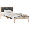vidaXL Bedframe Donkergrijs 100 x 200 cm Massief grenenhout