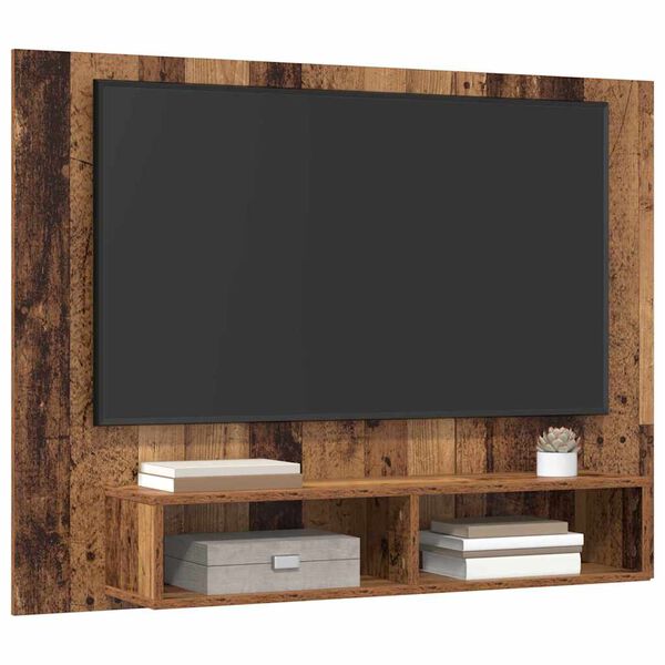 vidaXL Tv-meubelset Oud Hout 120 x 23,5 x 90 cm Bewerkt hout