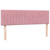 vidaXL Boxspring met matras fluweel roze 140x220 cm