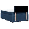 vidaXL Boxspring met matras stof blauw 120x190 cm