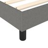 vidaXL Boxspring bed stof donkergrijs 200x200 cm