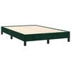 vidaXL Bedframe zonder matras 120x200 cm fluweel donkergroen