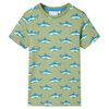 Kindershirt 128 lichtkakikleurig