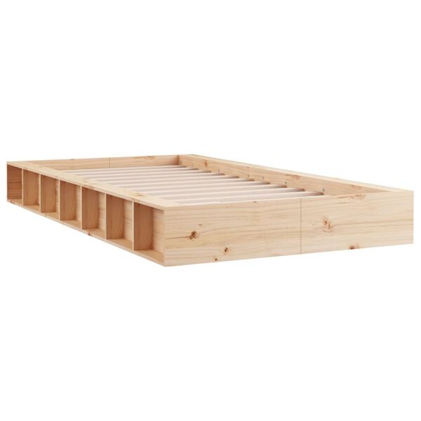 vidaXL Bedframe massief hout 100x200 cm