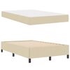 vidaXL Boxspringbed Cr&egrave;me 120 x 190 cm Stof