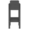 vidaXL Plantenbak 62x30x69 cm massief grenenhout grijs