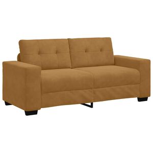 vidaXL Loveseat Sofa Bruin 140 cm Fluweel