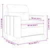 vidaXL Fauteuil 60 cm stof donkergrijs