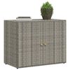 vidaXL Tuinkast 100x55,5x80 cm poly rattan grijs