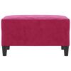 vidaXL Voetenbank 70x55x41 cm fluweel wijnrood