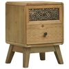vidaXL Nachtkastje 37x30x51 cm hout bruin