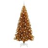 vidaXL Kerstboom met 300 LED met standaard Goud 240 cm PET