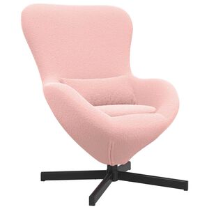 vidaXL Eivormige stoel Roze 63 x 73 x 90 cm Stof