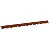 vidaXL Gazonrand 50 st 102 x 4 x 4 cm Staal Roestig