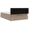 vidaXL Ottoman bed met matras 140x200cm kunstleer cappuccinokleurig