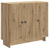 vidaXL Dressoir Artisanaal eiken 89 x 34,5 x 80 cm Bewerkt hout