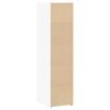 vidaXL Hoge kast 30x41x124 cm bewerkt hout wit