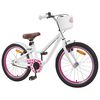 vidaXL Kinderfiets 18 Inch voor 5-7 jaar Wit