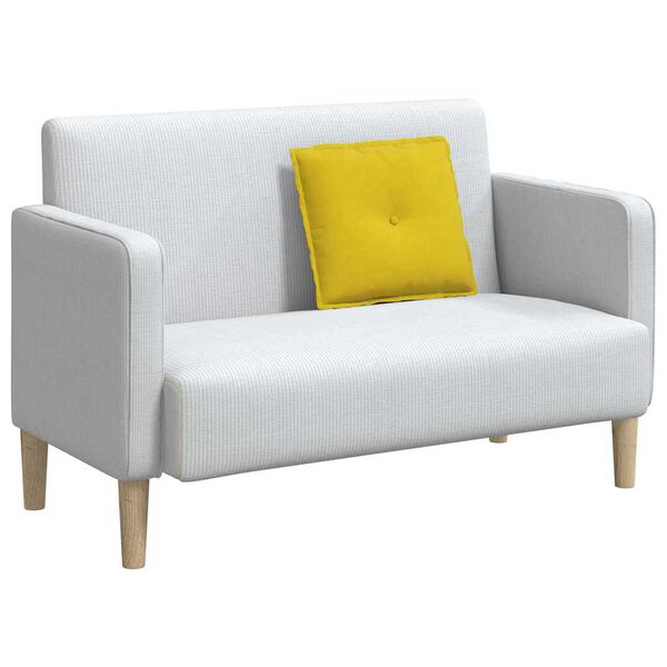 vidaXL Rugkussen Geel 50 x 45 cm Cordstof