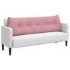 vidaXL Rugkussen Roze 160 x 24 x 50 cm Fluweel