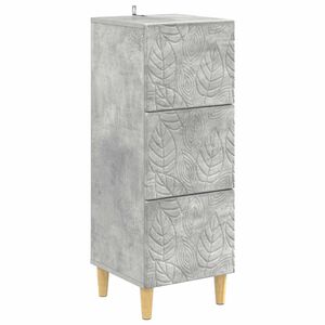 vidaXL Ladenkast Betongrijs 33 x 34,5 x 90 cm Bewerkt hout