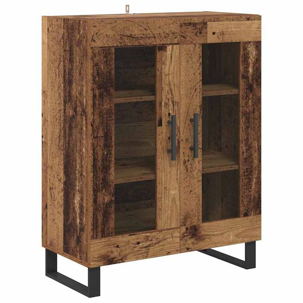 vidaXL Dressoir Oud Hout 69,5 x 34 x 90 cm Bewerkt hout